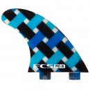 FCS PC-5 BLUE GRAPHIC Tri Fin Set (M)