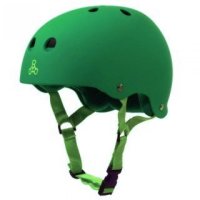 Triple 8 BRAINSAVER Skatehelm Kelly Green/Rubber