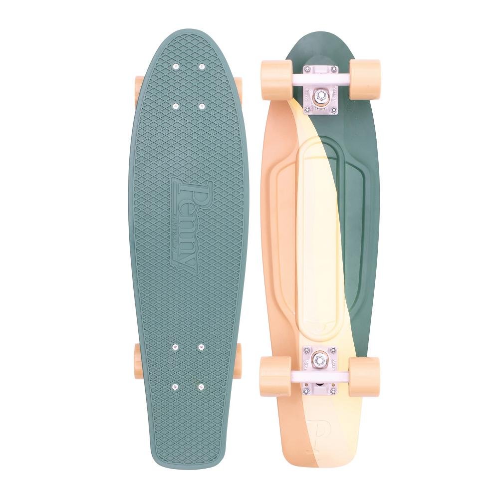 Penny Original 27 Skateboard Swirl Green Yellow