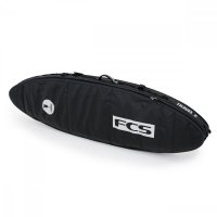 FCS Boardbag Travel 2 Funboard Black/Grey Surfboard Cover