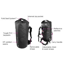 OverBoard wasserdichter Packsack 60 Lit Schwarz