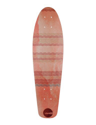 HW-Shapes MINI CRUISER Glasfaser Deck Red Wave