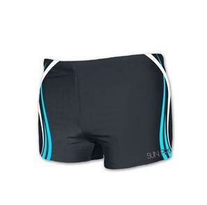 Sun Project Kids Swim BOXER Black / Blue Stripes 128