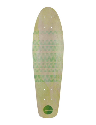 HW-Shapes MINI CRUISER Glasfaser Deck Green Wave