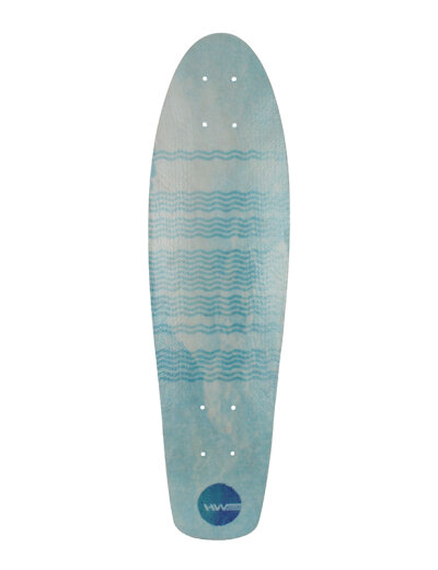 HW-Shapes 27" MINI CRUISER Glasfaser Deck Blue Wave