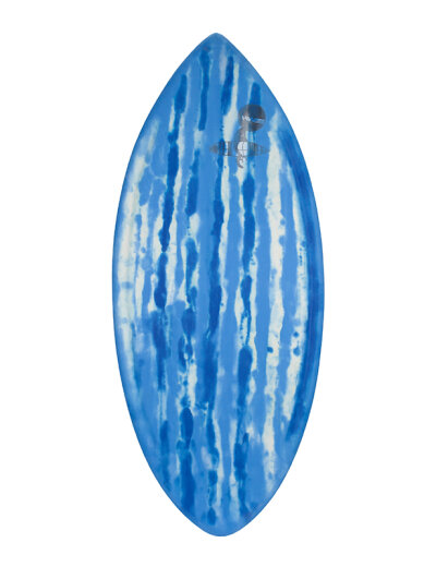 HW-Shapes Waveskim EPOXYART White Blue Skimboard READY TO GO