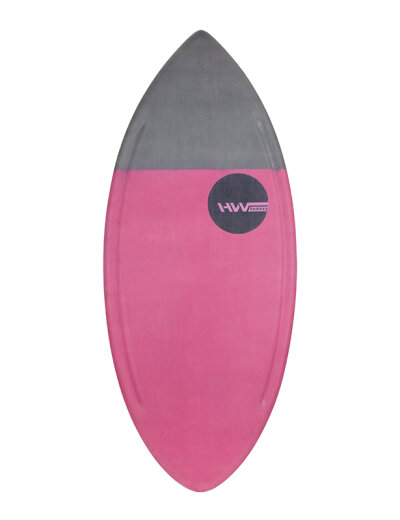 HW-Shapes Waveskim Colorblock Grey Pink Skimboard READY TO GO