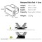 OverBoard wasserdichte Hüfttasche LIGHT 4 L Schwar