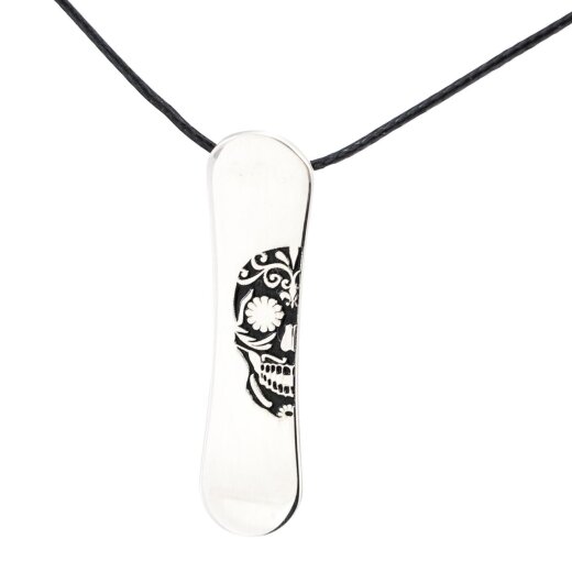 Silver+Surf Silber Schmuck Snowboard Skull winter