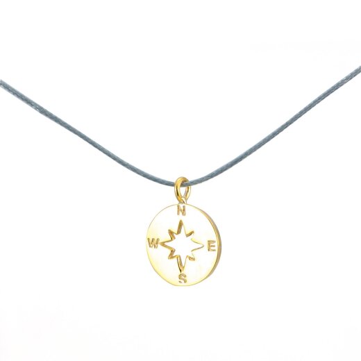 Silver+Surf Silber Schmuck Windrose vergoldet