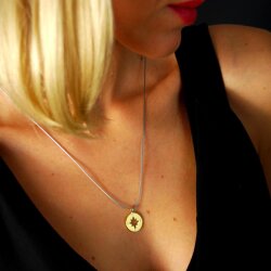 Silver+Surf Silber Schmuck Windrose vergoldet