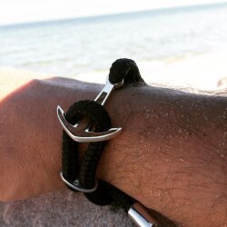 Silver+Surf Silber Schmuck Boot Anker Wood Armband