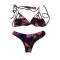 Rusty Bikini Dark Wave Cheeky Set Magenta 6 / XS