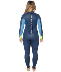 C-Skins Surflite 5/4/3 Womens Neoprenanzug Ink Blue/ Azure/ Yellow