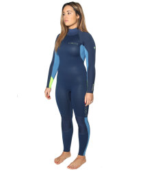 C-Skins Surflite 5/4/3 Womens Neoprenanzug Ink Blue/ Azure/ Yellow