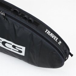 FCS Boardbag Travel 2 All Purpose Black/Grey Surfboard Cover 6.0