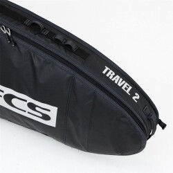 FCS Boardbag Travel 2 All Purpose Black/Grey Surfboard Cover 6.7