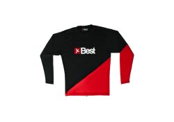 Best Kiteboarding Watershirt Rashguard Langarm Black Red S
