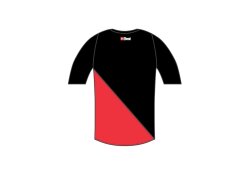 Best Kiteboarding Watershirt Rashguard Kurzarm Black Red