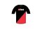 Best Kiteboarding Watershirt Rashguard Kurzarm Black Red