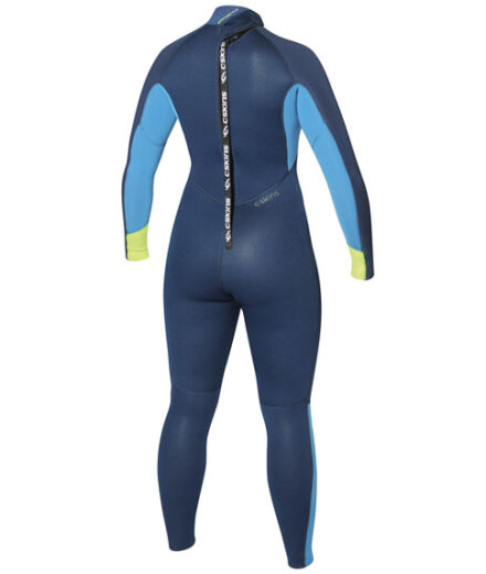 C-Skins Surflite 5/4/3 Womens Neoprenanzug Ink Blue/ Azure/ Yellow XXS (US2 / UK4)