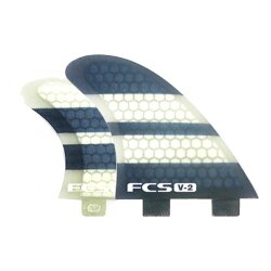 FCS V-2 PC Tri-Quad Fin Set (M)