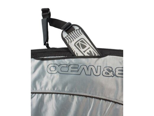 Ocean & Earth Boardbag Travel Double Compact Shortboard Cover Black/Red 7´2"