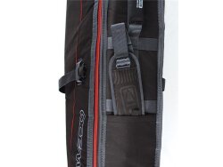 Ocean & Earth Boardbag Travel Double Coffin Shortboard Cover Black/Red 6´6"