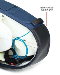 Ocean &amp; Earth Boardbag Travel Quad Coffin Shortboard Cover Black/Red 6&acute;6&quot;