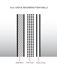 Ocean & Earth Boardbag Compact Day Longboard Cover Black 7´0"