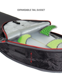 Ocean &amp; Earth Boardbag Compact Day Longboard Cover Black 9&acute;6&quot;
