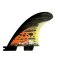 FCS 2 Shaper Series MB PC Carbon Tri Retail Fin Orange Set (S)