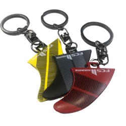 FCS 2 Fin Key Ring Schlüsselanhänger PC Finne Accelerator (Rot)