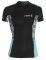 C-Skins UV Skins Solace Women SS Crew Neck Vest Lycra Kurzarm Black/Mono Shells/Ice Blue