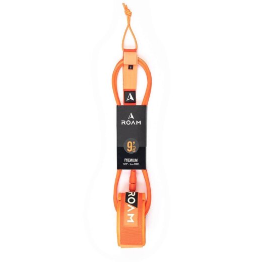 ROAM Surfboard Leash Premium 9.0 Knie Orange