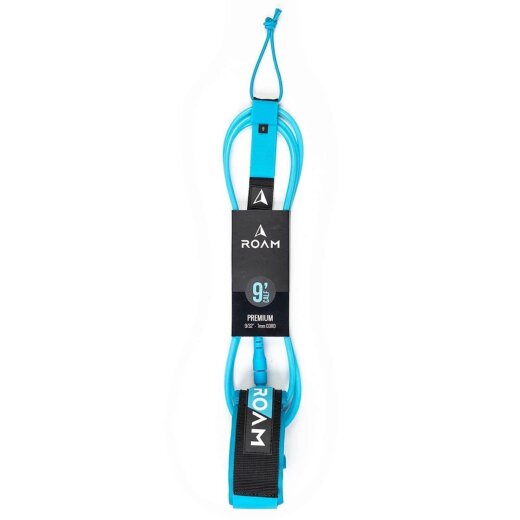 ROAM Surfboard Leash Premium 9.0 Knie Blau