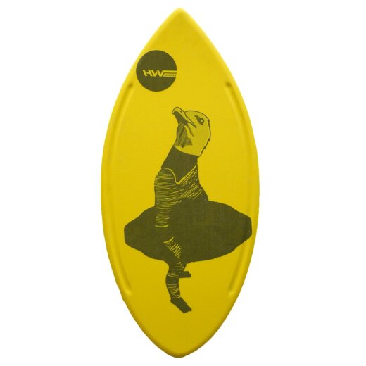 HW-Shapes Hybridskim Minimal Möwe Skimboard Yellow