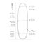 ROAM Boardbag Surfboard Daylight Funboard 7.6