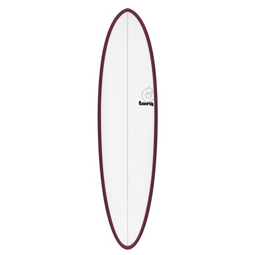 Surfboard TORQ Epoxy TET 7.2 Funboard White Burgun
