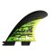 FCS 2 Shaper Series MB PC Carbon Tri Retail Fin Green Set (M)