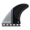 Shapers Fins Stealth Large Tri-Fin Set Black/Grey