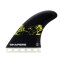 Shapers Fins Medium-Large CoreLite Tri-Fin Set Black/Yellow