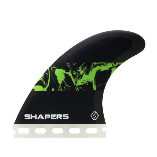 Shapers Fins Small CoreLite Tri-Fin Set Black/Green