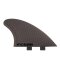 FCS KK-2 PC Fish Keel Smoke Twin Fin Set