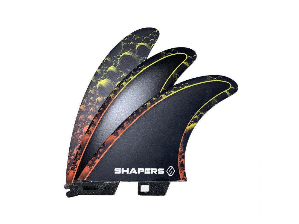 Shapers Fins Reef Heazlewood Medium CoreLite Tri-Fin Set Orange