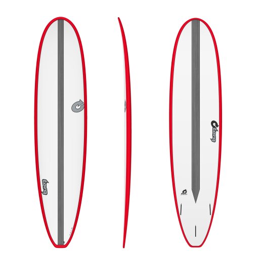 Surfboard TORQ Epoxy TET CS 8.0 Long Carbon Red