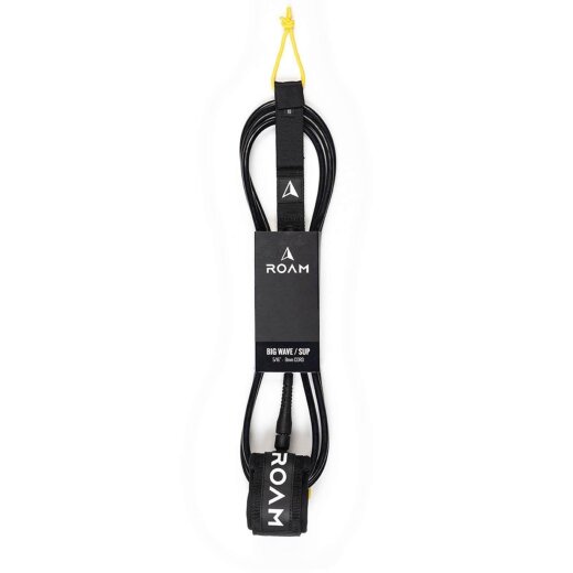 ROAM Surfboard Leash Big Wave 7.0  8mm Schwarz