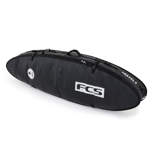 FCS Boardbag Travel 3 All Purpose Black/Grey Surfboard Cover 6.7