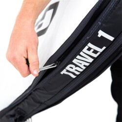 FCS Boardbag Travel 1 All Purpose Black/Grey Surfboard Cover
