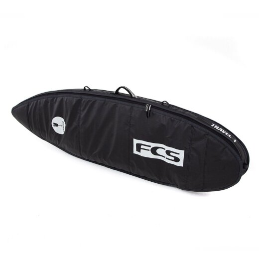 FCS Boardbag Travel 1 All Purpose Black/Grey Surfboard Cover 6.3